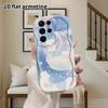 Phone Case: 2D Flat Samsung Galaxy A34 A35 M05 M06 S20 S22 S21 FE Plus 5G Protective Case, Couples Style, Little White Bear with Moon, Christmas and H