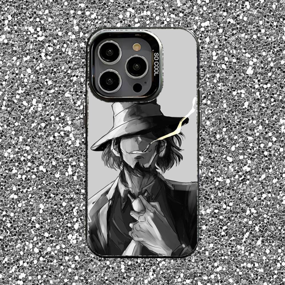 L-Lupin the Third Phone Case For iPhone 16,15,14,13,12,11,Pro,XS,Max,Plus,Mini,SE Black Candy Matte Shockproof Cover