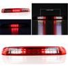 Tresound 3Rd Third Brake Light For 1999-2006 Chevy Silverado/GMC Sierra LED Cargo Light High Mount Lamp, Chrome Housing Red Lens