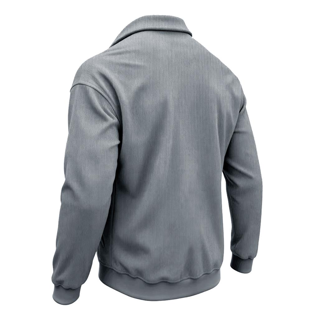 Herren Cordjacke Reverskragen Knopfleiste Seitentasche Vintage Amerikanisch Retro Lässige Oberbekleidung Herbst Winter Tägliche Jacken