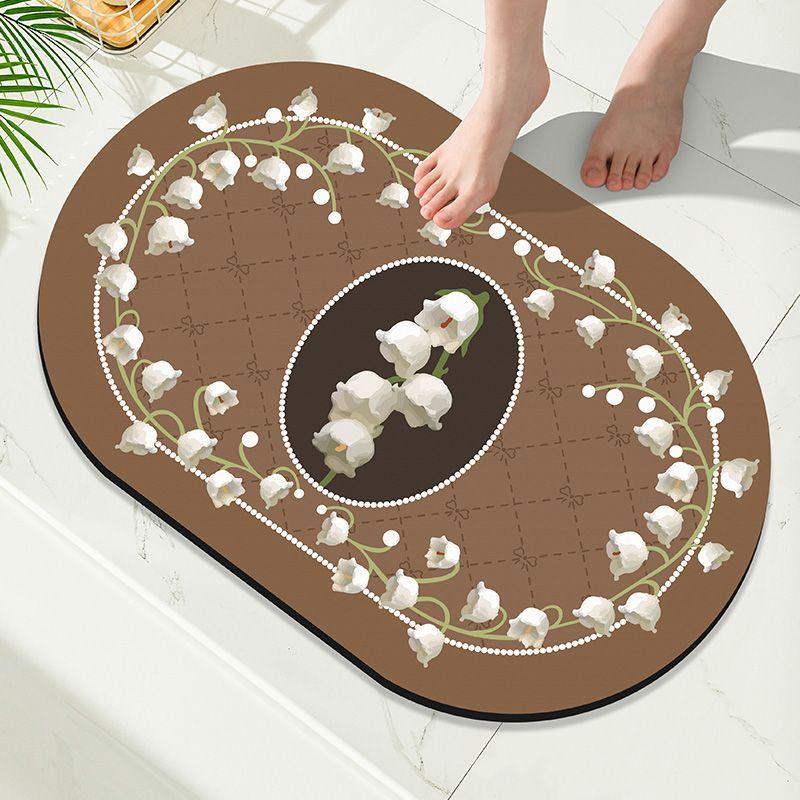 

Коврик для ванной из диатомовой грязи, коврик для входной двери, коврик для туалетной двери, водопоглощающий, противоскользящий коврик для ног, ковер для туалета 40X60cm 15.7X23.6in