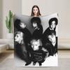 South Korean Rock X-Xdinarys H-Heroes Blankets Flannel Awesome Breathable Throw Blanket for Bedding Lounge Winter