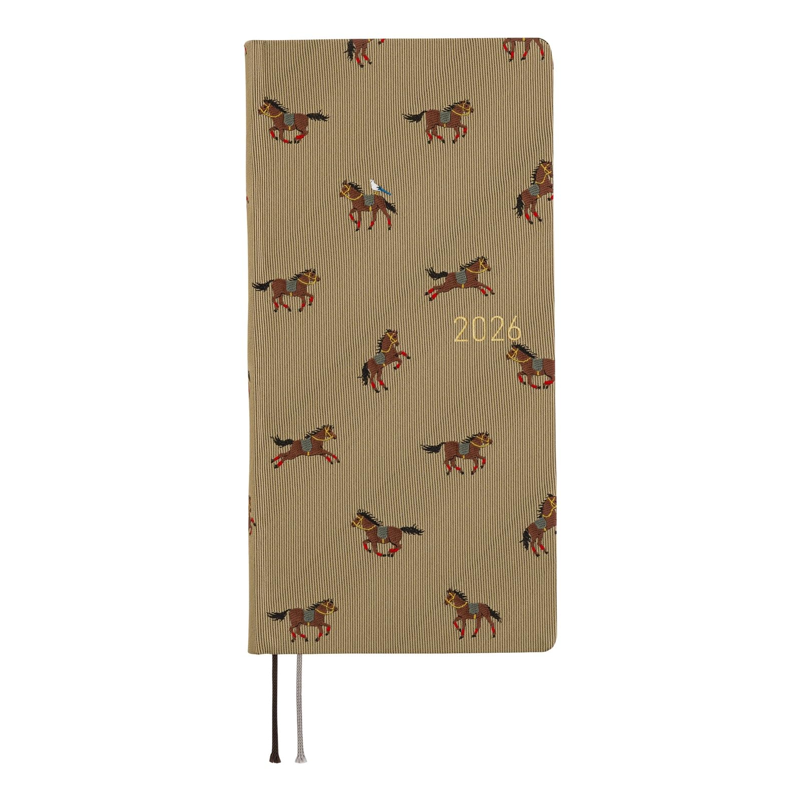 

Hobonichi Techo 2026 Weeks MEGA Ty Январь Недельный Слим 215 Сетка Памятка & Вождь/Скачущая Лошадь, Старт, Планировщик, Левый, Вертикальный, Страницы,