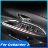 Window Button Cover Anti-Wear Parts Interior Trim Styling Protection Car Accessories for Mitsubishi Outlander 2016-2019