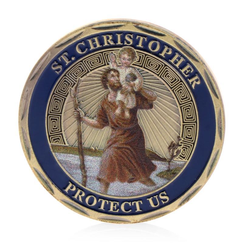 St Christopher Patron Saint Of Travelers Commemorative Challenge Coin Collection