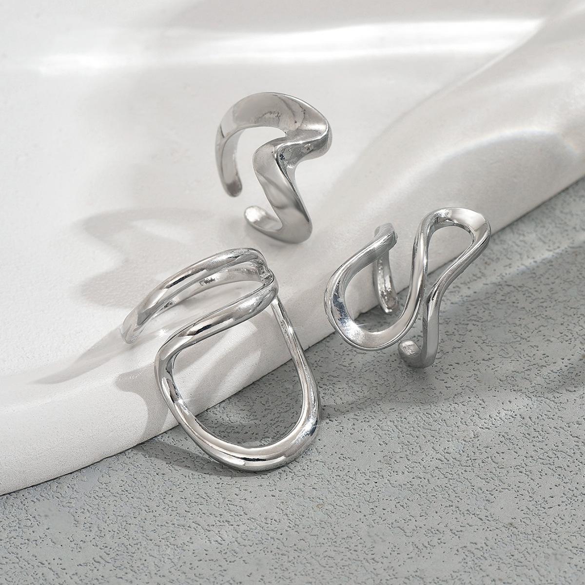 

Кольцо женское Геометрия ветра нишевый дизайн с витой линией универсальное открытое кольцо женская мода