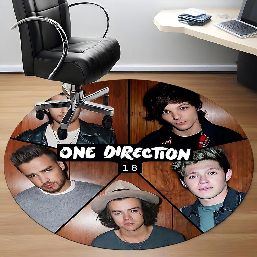 1pc ONE DIRECTION Chair Carpet for Office Non Slip, Lightweight, Machine Washable Rug for Office, Sleeping, Room Holiday Decor