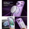 Coque pour iPhone 18 Pro Max, Silicone Anti-Rayures Antichoc avec Cercle Magnétique - Violet