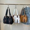 Decorative Nylon Shoulder Bag for Women Casual Monochromatic Large Capacity Fashion Bag Quality