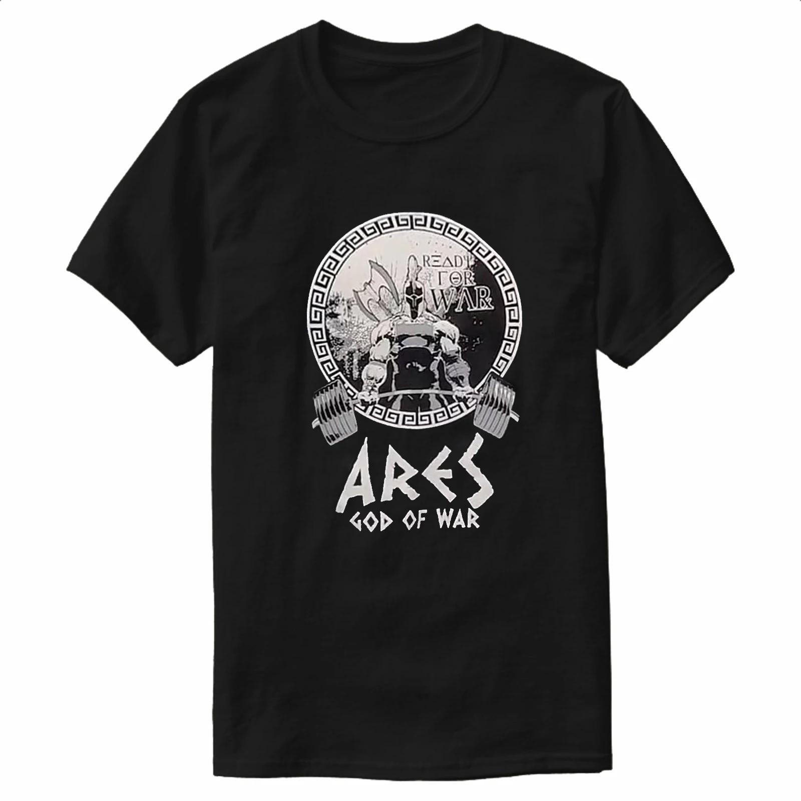 

God of War Ares Sparta Gym Weightlifting Muscle Training TShirt New 100 Cotton ONeck Summer Short Sleeve Casual Mens Tshirt S