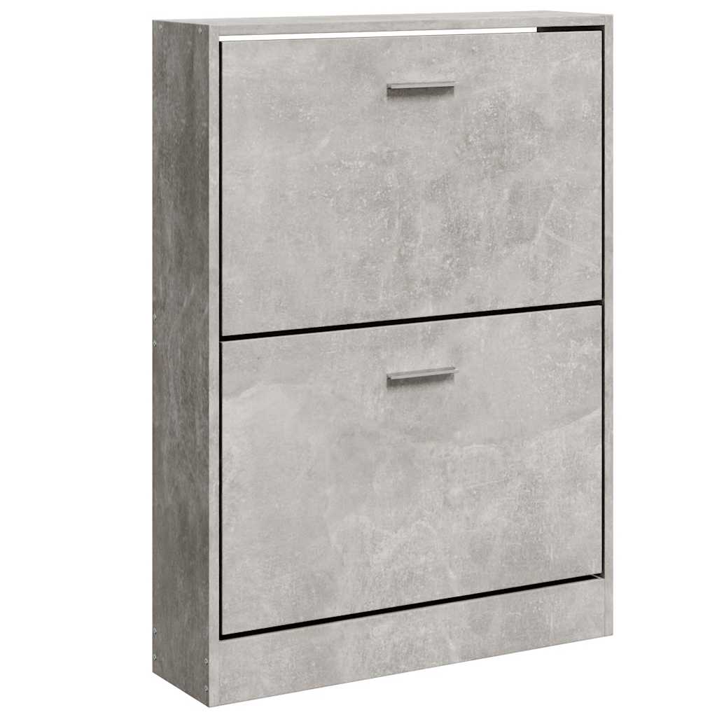 Vidaxl Shoe Cabinet, Concrete Grey, 59X17X81 Cm