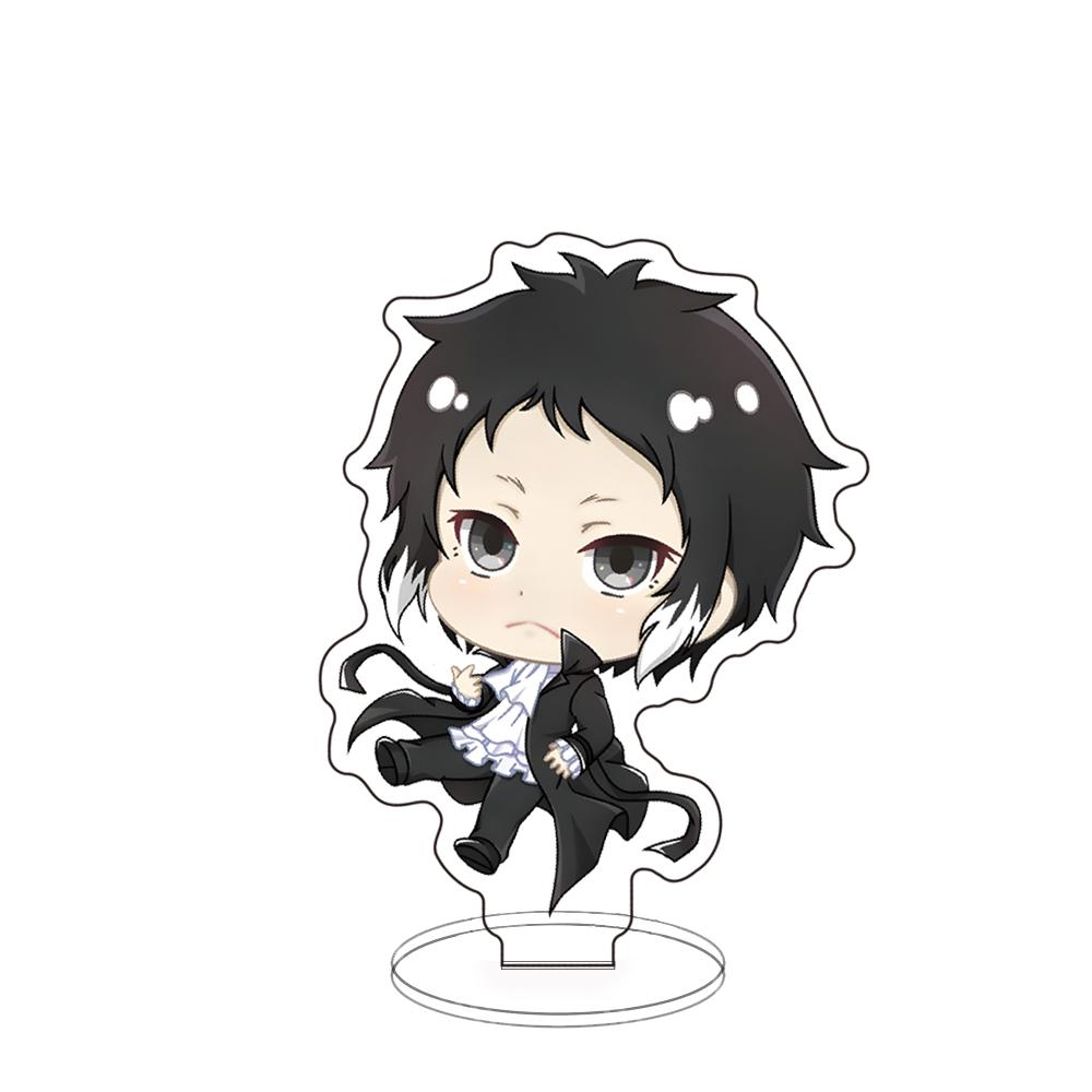 Acrylic Panel Ornaments Acrylic Stand Bungo Stray Dogs Dazai Osamu Oda Sakunosuke Figure Model Plate Desktop Decorate Xmas Gifts