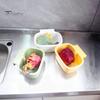 Fruit Draining Basket for Sink Hanging Strainer Basket, One-Press Food Waste Catcher, Anti Clogging Durable ABS Stainless Steel Filter, Practical