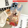 Happy Samoyed In Colorful Flower Field All Inclusive Film Hard Phone Case, Compatible with iPhone 18 Pro Max 17 16 15 14 13 12 11
