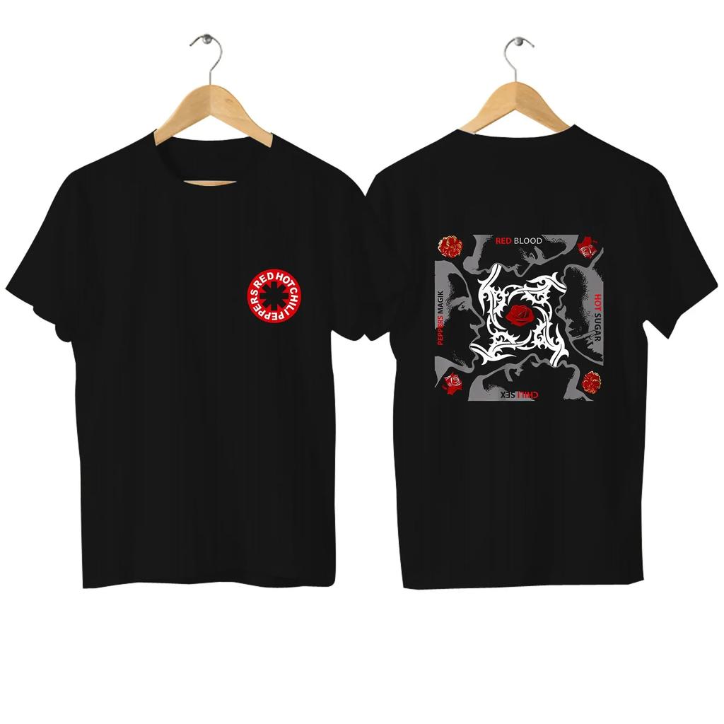 2024 Licensed Rock N Roll Music T Shirt Casual Red Hot Fire Squid Chili Peppers T-shirt Graphic Comfortable Streetwear S-4XL
