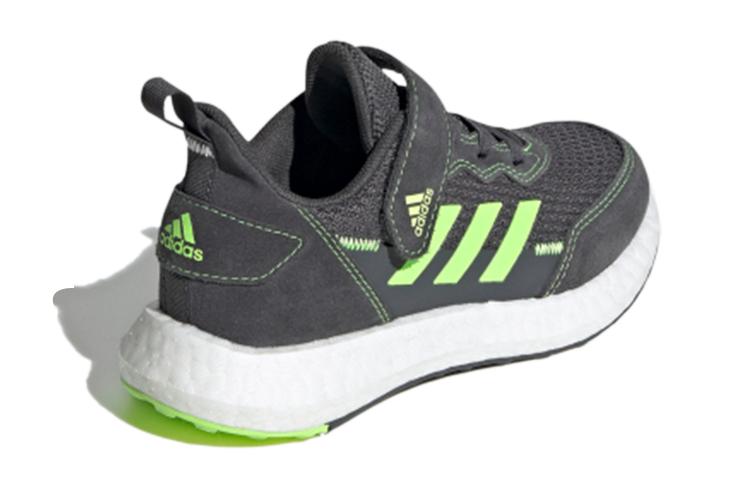 adidas Rapida S&l El K Mesh Breathable Low Top Kids' Running Shoes Gray Green Kids' FV2628