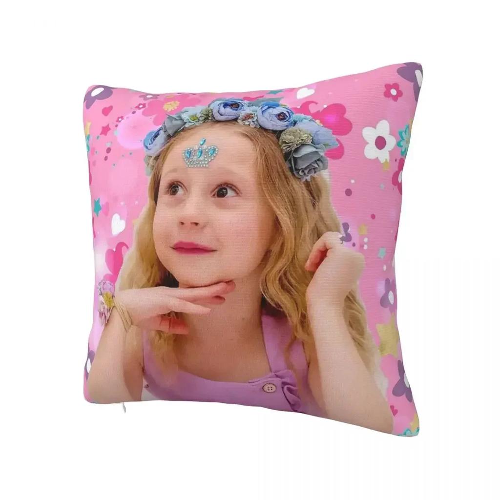 Pink Like Nastya Plaid Pillowcase Printing Polyester Cushion Cover Decorations Pillow Case Cover Home Zippered