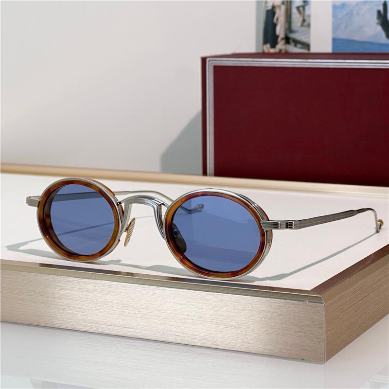 VARDA JMM Oval Metal Sunglasses: Handmade, Unisex, Trendy, Versatile for Casual Wear and Vacation Parties