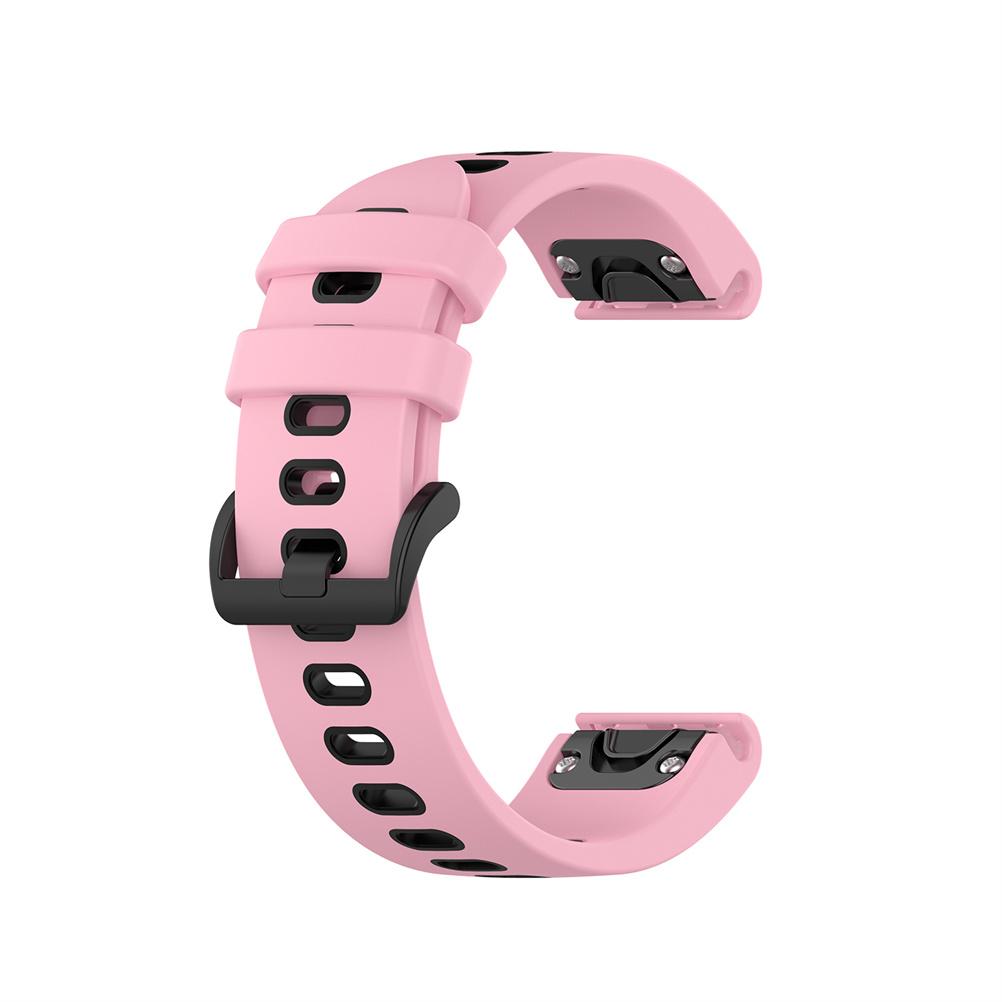 Replacement Straps Compatible for Garmin Fenix 7S 6S 6S Pro 5S 5S Pro Dual Color Watch Silicone Strap with Tool