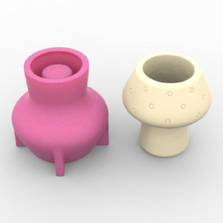 Elegant Mushroom Shaped Sturdy Silicone Flower Pots Mould Tool Must Have Accessory for Home Use Resin Art Enthusiasts