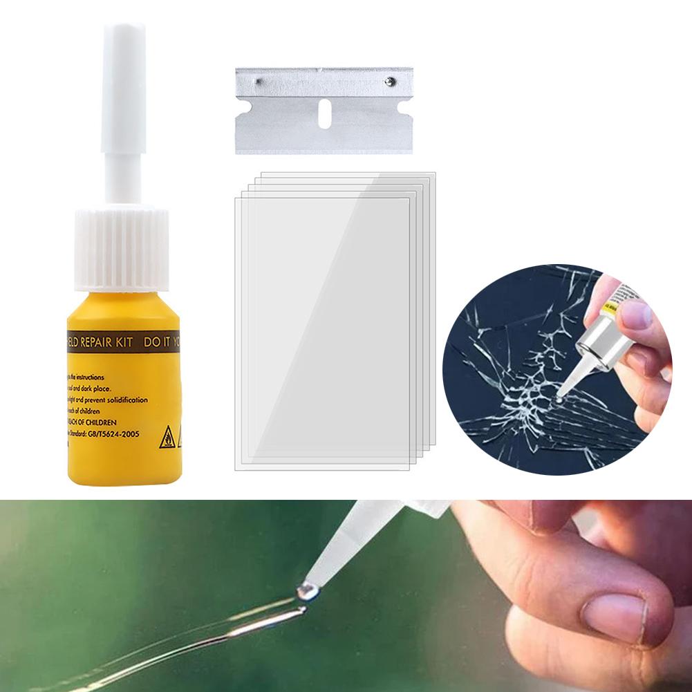 Car Window Restoration Auto Glass Repair Kit Effective Repair High Universality Fitment Curing Lamp Compatible