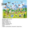 Creative Drawing Pads for Children Coloring Book with Animal Stickers, Rich Cartoon Patterns Coil Binding Skill Building Activity Book, Kids