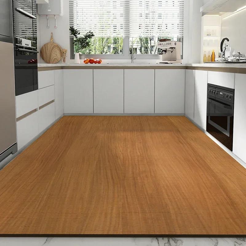 Carpet for Kitchen Waterproof Leather Floor Mat Non-slip Area Large Rug Oil-proof Home Decoration Foot Mats Big Size 
