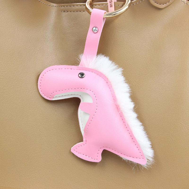 

Женские и женские брелоки для ключей, держатели, декоративные, мультяшные, с динозаврами, модные, из искусственной кожи, креативные, подвесные, сумки, украшения, подарочные аксессуары