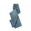 Womens High Waist Wide Leg Straight Cut Denim Pants Fall Winter Loose Fit Cropped Long Trousers