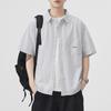 Summer Thin Japanese Retro Short-sleeved Shirt Men's American New Loose Mid-sleeved Shirt