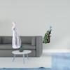 Porcelain Lady And Peacock Sculpture Elegant Nordic Girl Figurine Statue for Shelf Desk Bedroom