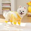 Striped Pet Clothes Soft Dog Four-legged Overalls New Year Cat Sweatshirt  Small Medium Dogs