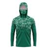 Quick-Dry Breathable Fishing Hoodie With Face Cover Milk Silk Fabric UV Protection Outdoor Angling