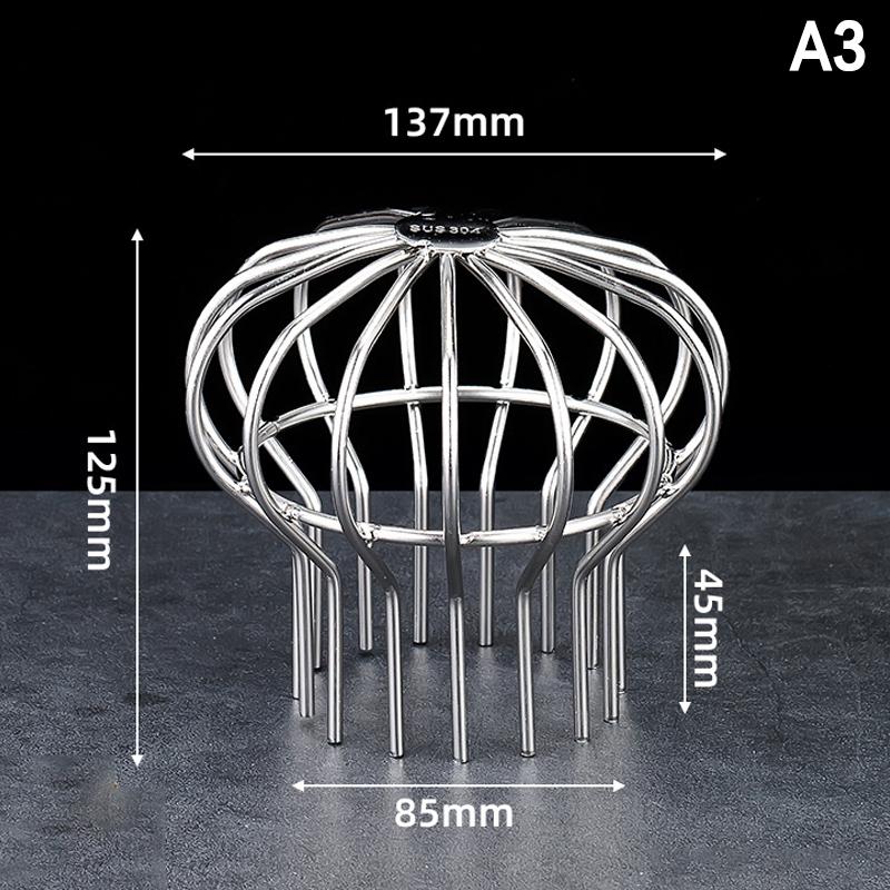 Strainer Garden Landscaping Floor Drain Gutter Guard 304 Stainless Steel Mesh Cover Stops Leaves Seeds Debris Gutter