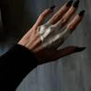 Creative Exquisite Irregular Ring Vintage Light Luxury Wrinkled Joint Ring Funny Finger Accessories Gifts