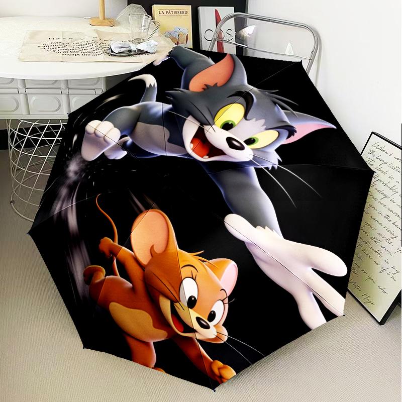 Tom Adventure Umbrella Folding umbrella, automatic umbrella 8-Frame for Travel, camping Use Gift for Halloween Christmas
