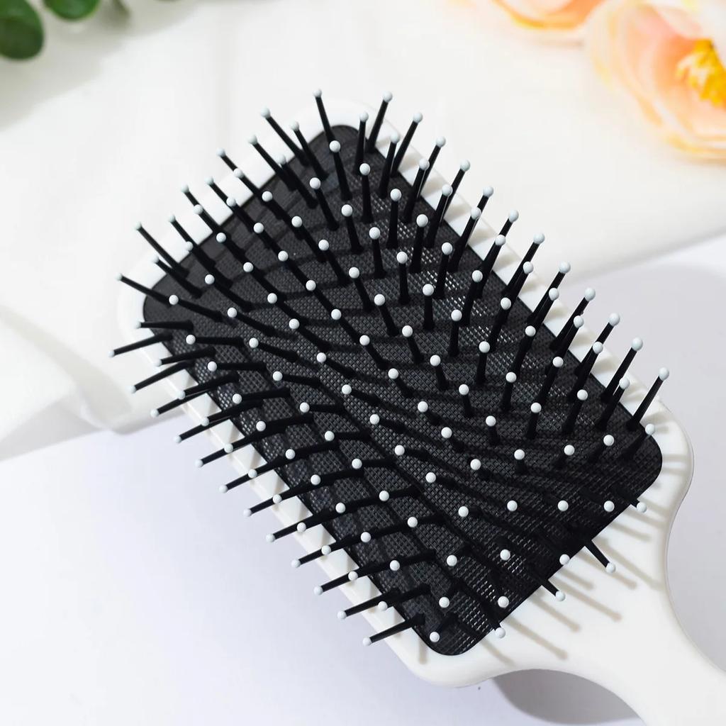 1 Piece of Leopard Print Print Comb with Air Cushion, Anti-Static Hair Brush, Suitable for All Hair Types