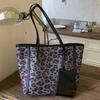 Autumn and winter large-capacity retro leopard print tote bag new fashion shoulder bag portable women's bag