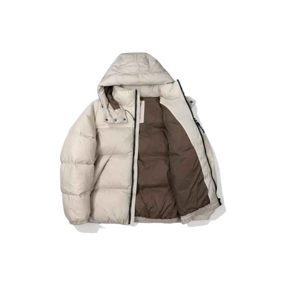 New FILA Down Jackets Unisex Ecru FS2DJF4131X-GRE