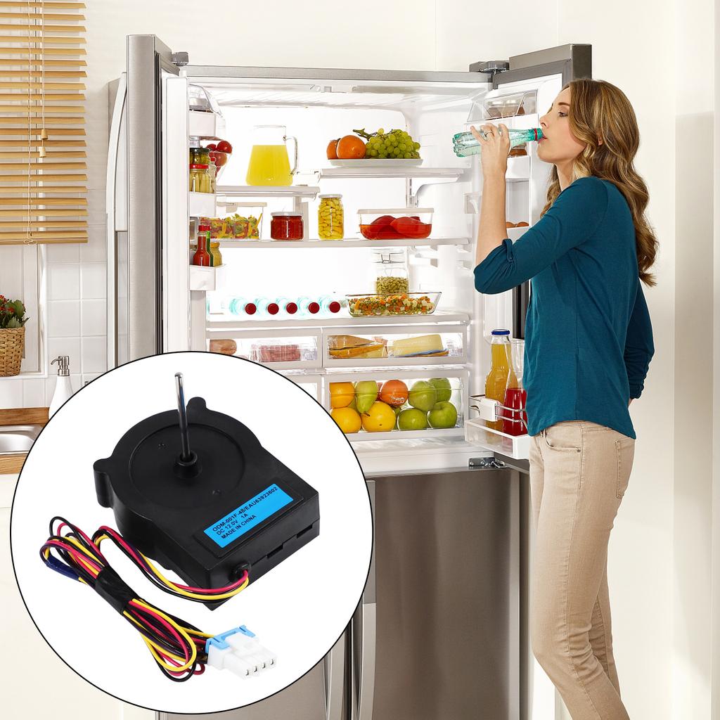 EAU63923602 Motor ventilator condensator frigider de asamblare de schimb pentru ODM-001F-4B Motor ventilator de răcire 12V 1A Frigider