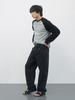 Gijunmaen Button Open Raglan Tee Black