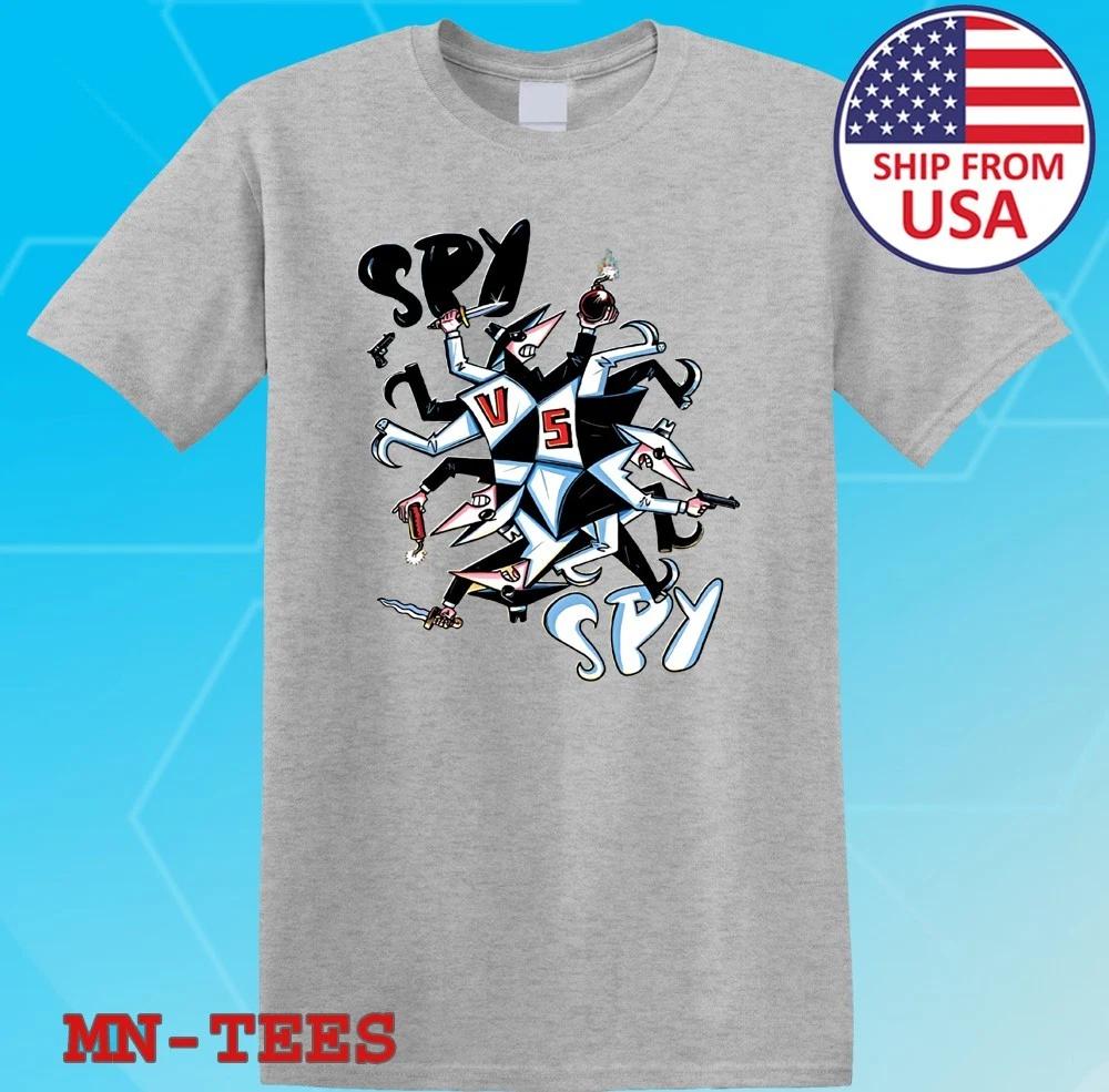 Spy vs Spy Cartoon Grey Size S-5XL S