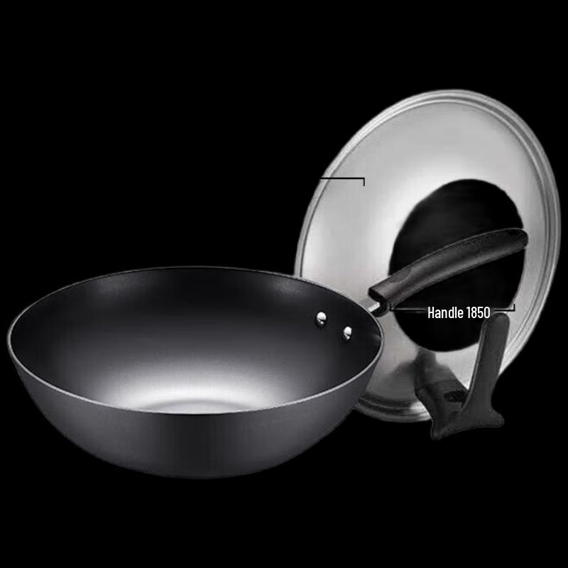 SUPOR 32cm Cast Iron Stir-Fry Wok