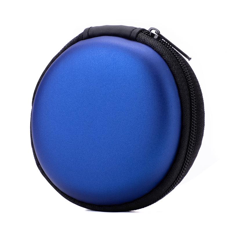 Round EVA Earphone Storage Case - Multifunctional Bluetooth Earbud Organizer