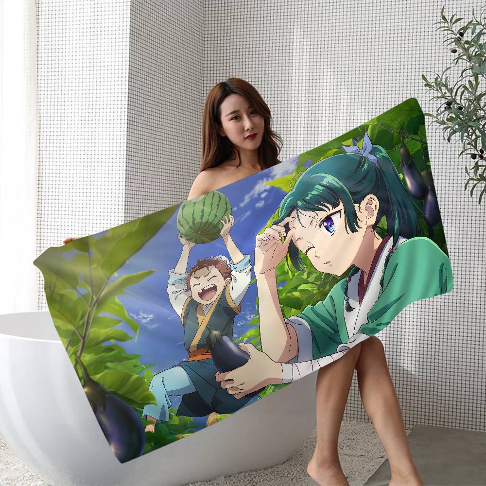 Popular Anime The Apothecary Diaries Beach Towel Bath Towels For Girl Microfiber Quick Dry Sand Free Beach Spa Gym Pool
