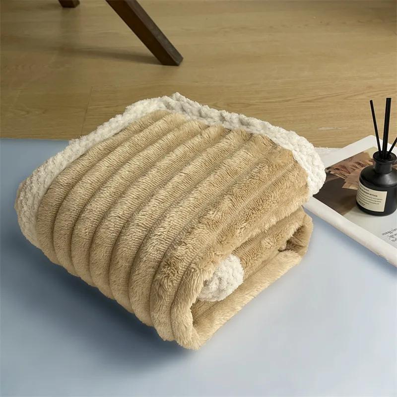 

2025 new solid color simple bath towel towel set blanket lunch break blanket small blanket washing towel holiday gift 1pc