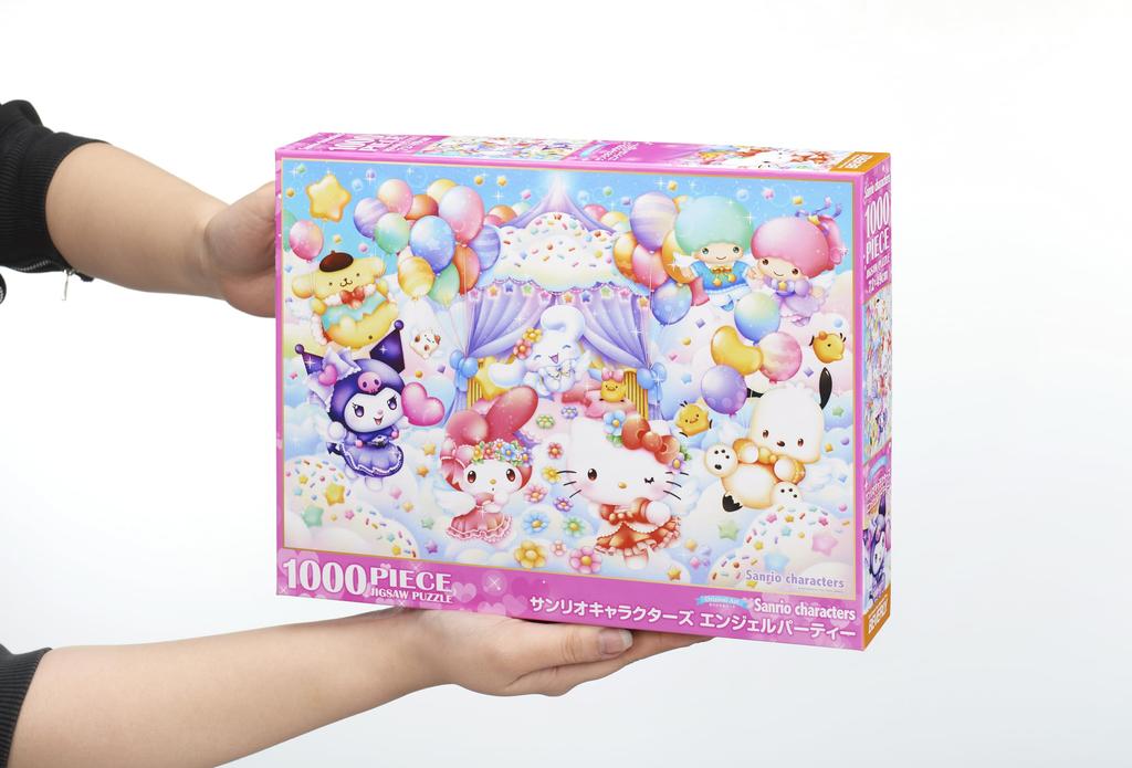 Beverly 1000-Piece Jigsaw Puzzle, Sanrio Characters, Angel Party (49 x 72 cm), Made in Japan, 1000-077
