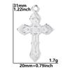 No Fade Silver Color Stainless Steel Angel Charms For Jewelry Making Supplies Handmade Necklace Earrings Pendant DIY Heart Cross