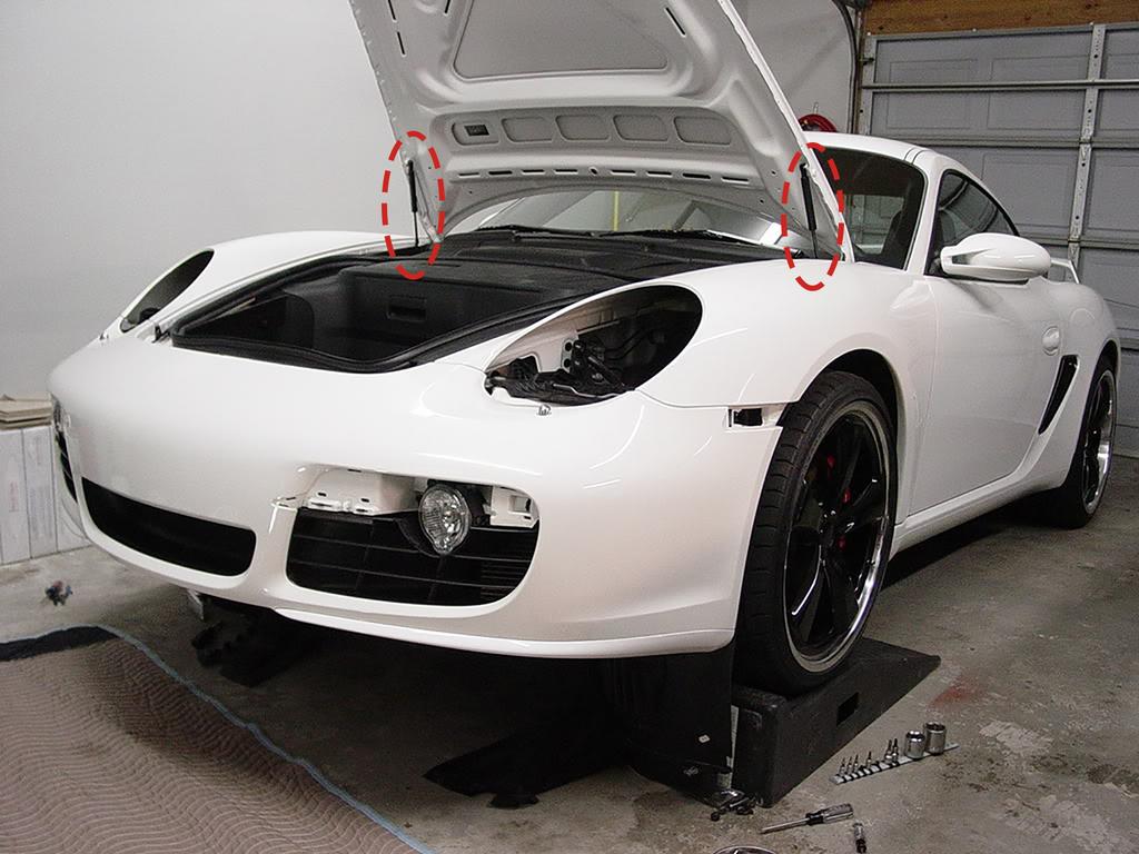 2x Front Bonnet Hood Gas Struts Lifter 240mm For Porsche 911 997 Cayman Boxster 987 2004-2013