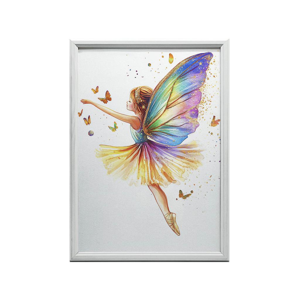 Ballerina W Tańcu - Plakat Dla Małej Tancerki Ballerina W Tańcu - Plakat Dla Małej Tancerki, 50X70 Cm, Bez Ramy, Płótno Premium Na Blejtramie